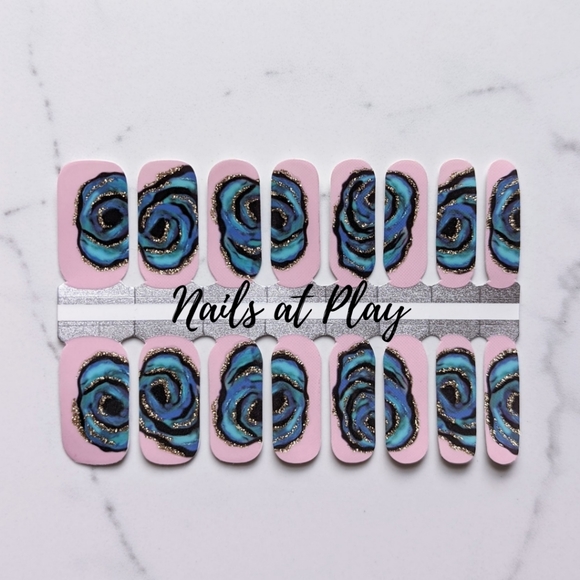 5 for $15 Nail Wraps- Rose Oil - Picture 1 of 3